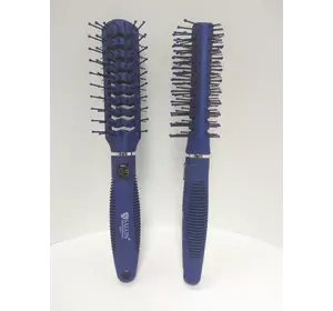 Розчіска продувна Salon 2х стороння синя пластмасова для укладки сушіння волосся
