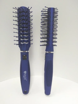 Розчіска продувна Salon 2х стороння синя пластмасова для укладки сушіння волосся